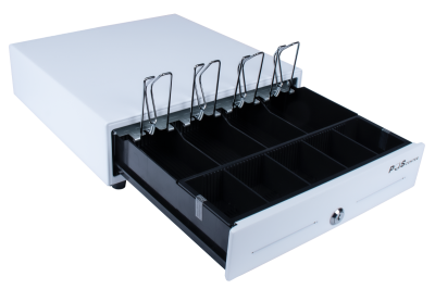 Денежный ящик POScenter 13EМ 330x355x90, механический, PUSH, белый 